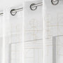 Voir la diapositive 2 : Paris Prix Rideau Voilage à Œillets  Odessa  140x240cm Or
