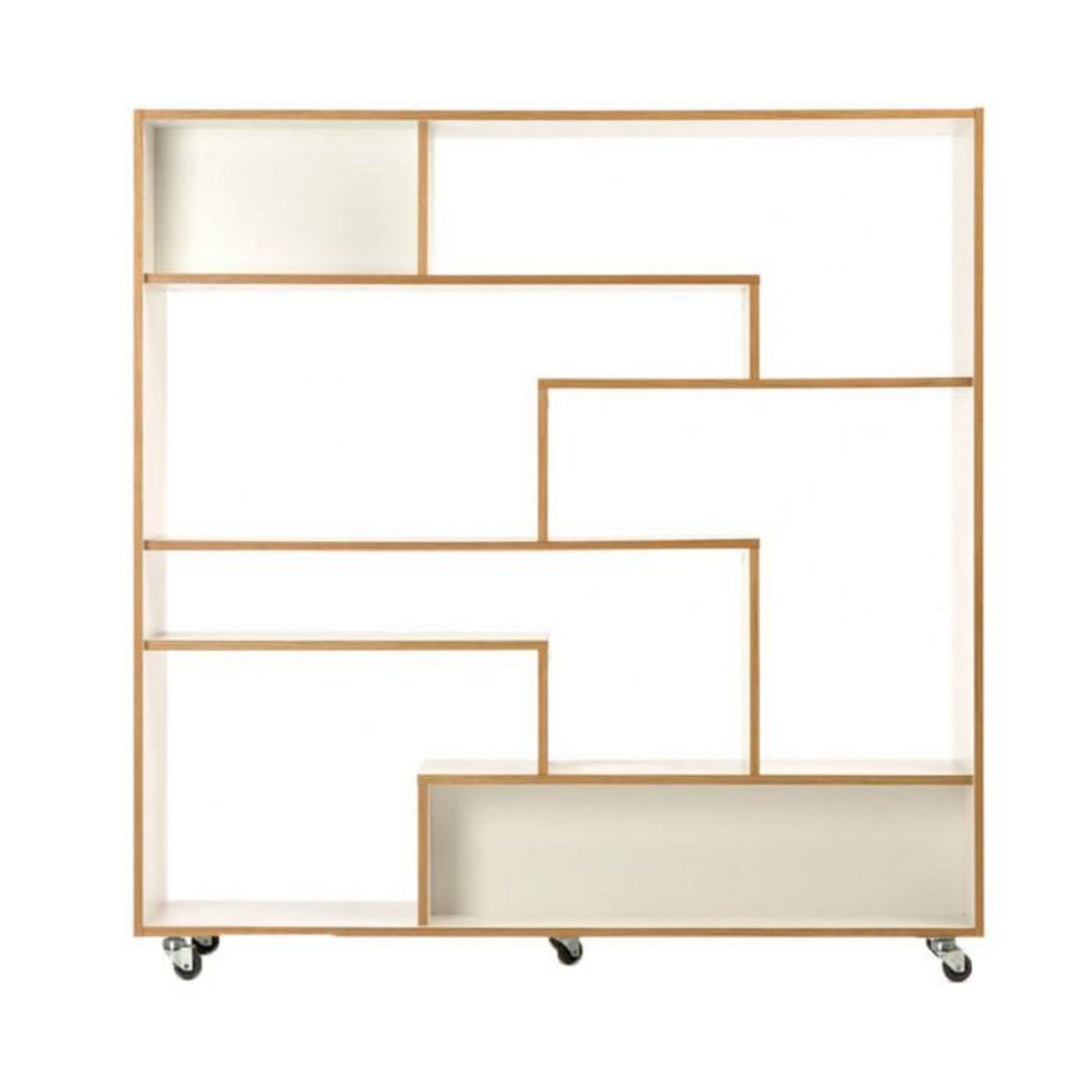 Paris Prix Étagère Bibliothèque Design  Southbury  143cm Chêne & Blanc