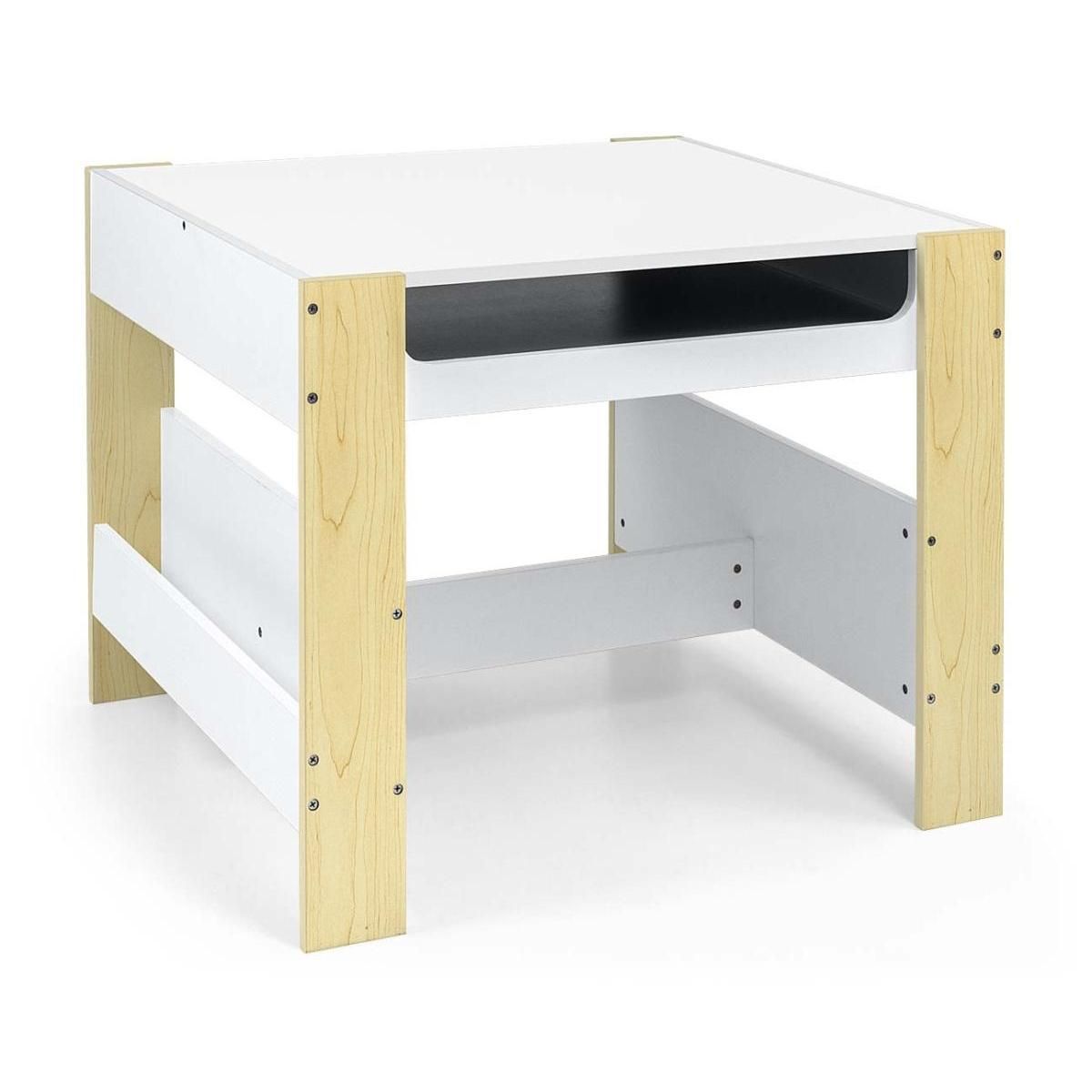 MILLY MALLY Table et Deux Chaises Sven en Bois Naturel pour Enfants