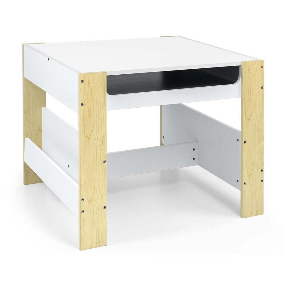 MILLY MALLY Table et Deux Chaises Sven en Bois Naturel pour Enfants