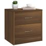 Voir la diapositive 3 : VIDAXL Table de chevet chene marron 40x30x40 cm bois d'ingenierie