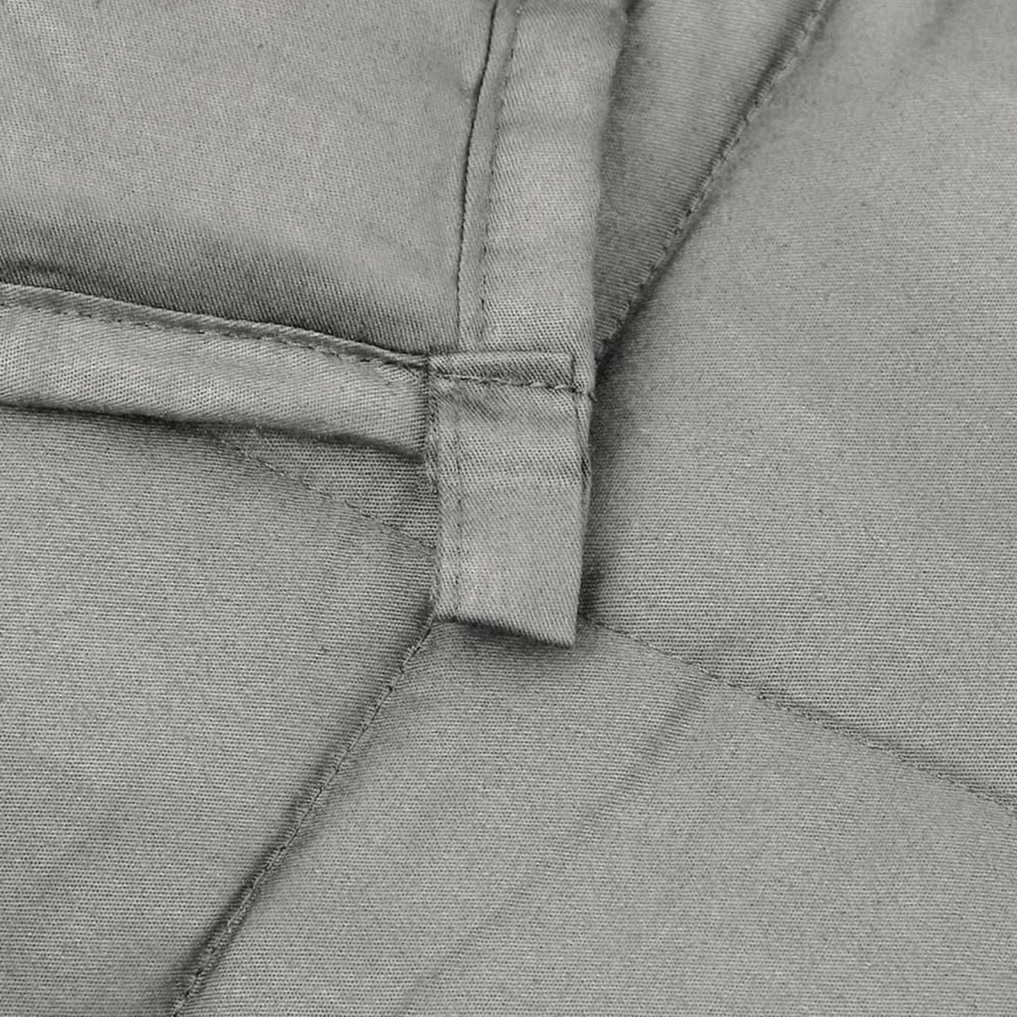 Voir la diapositive 5 : VIDAXL Couverture lestee Gris 200x225 cm 9 kg Tissu