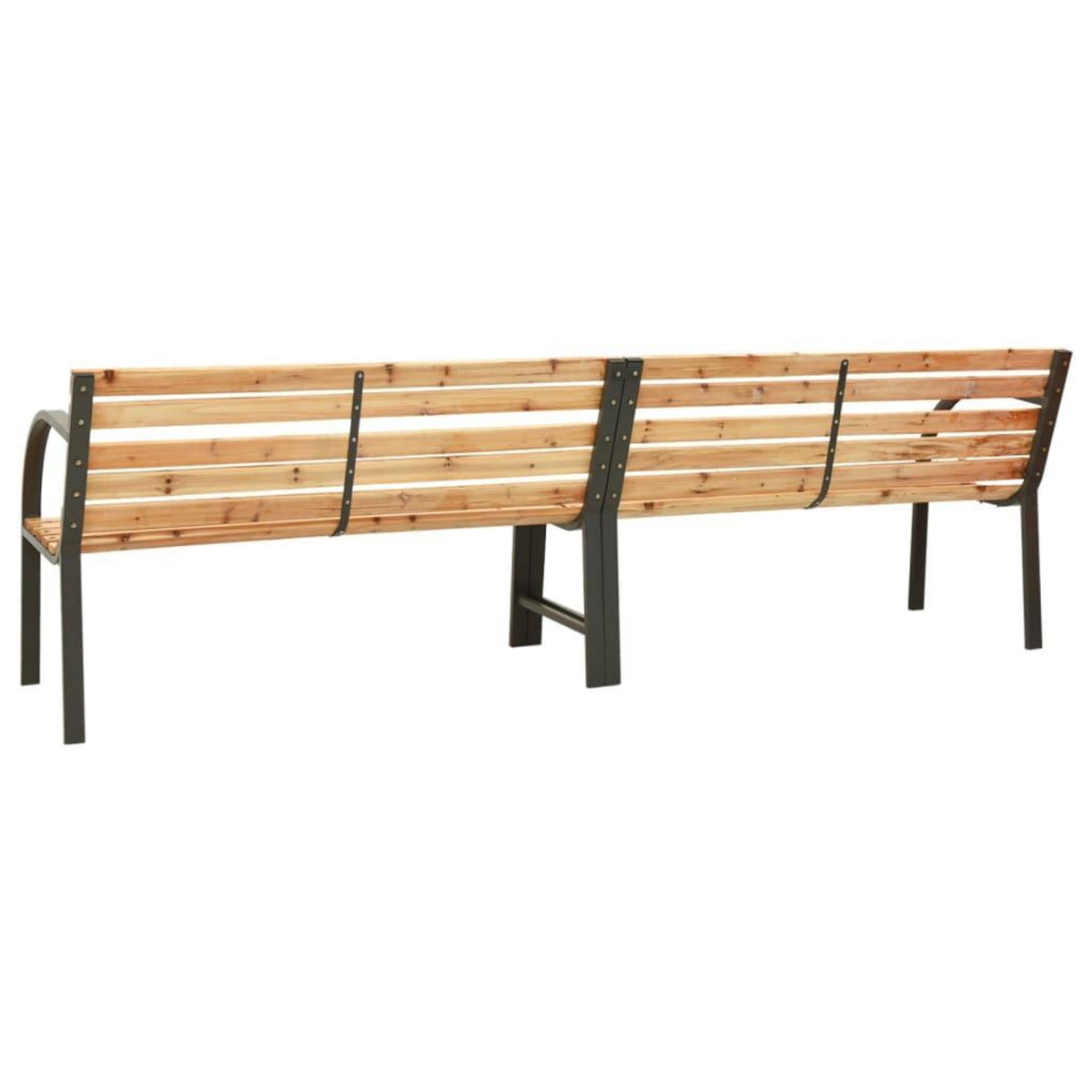 VIDAXL Banc double de jardin 225 cm Bois de sapin massif