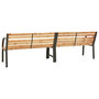 Voir la diapositive 4 : VIDAXL Banc double de jardin 225 cm Bois de sapin massif