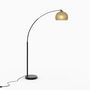 Voir la diapositive 1 : Rendez vous déco Lampadaire en métal couleur noir et laiton - Dinard
