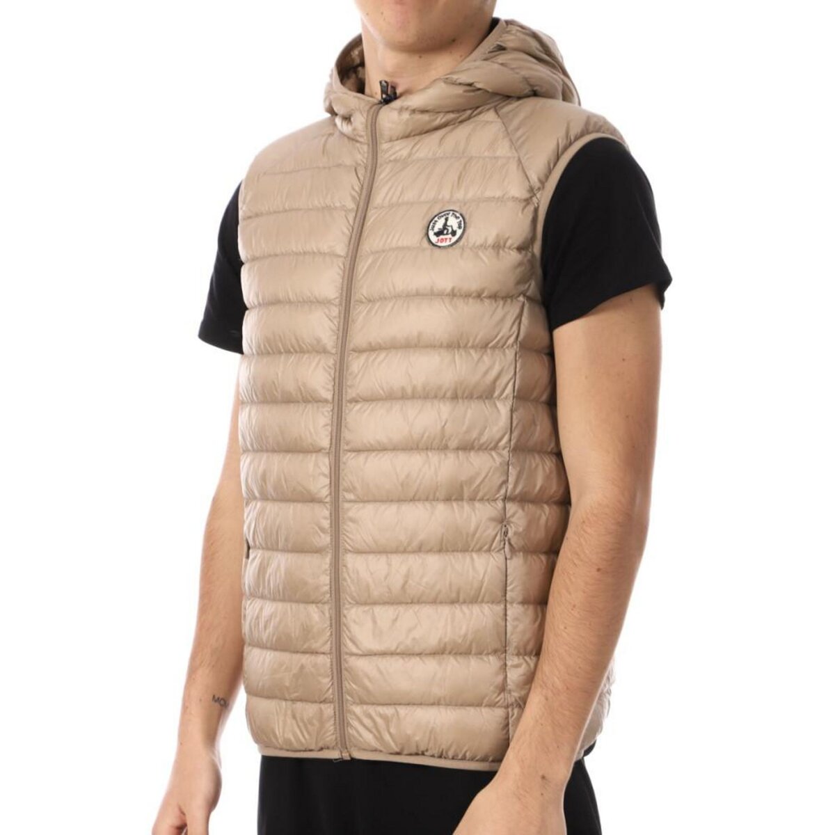 Doudoune sans best sale manche beige homme