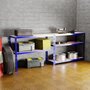 EUROSPEN Etagère de rangement modulable et polyvalente pour atelier, garage, cave... Charge Lourde max 875kg -180x120x40cm - Bleu
