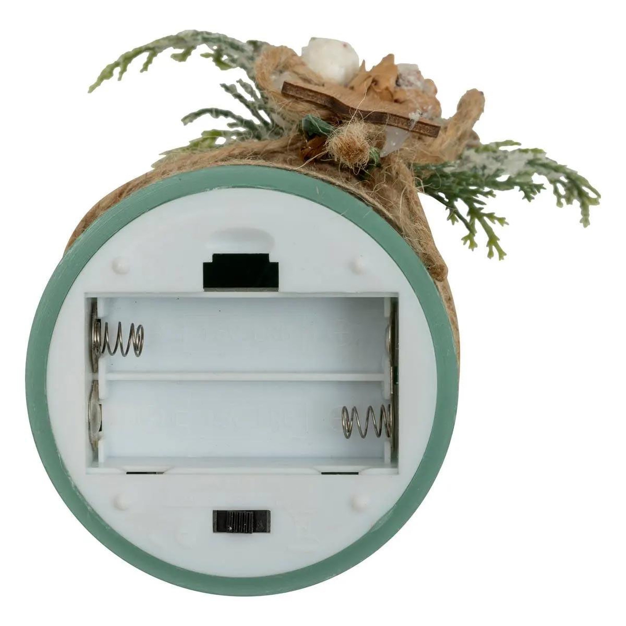 Voir la diapositive 5 : ATMOSPHERA Bougie led de noël  branche  12cm vert