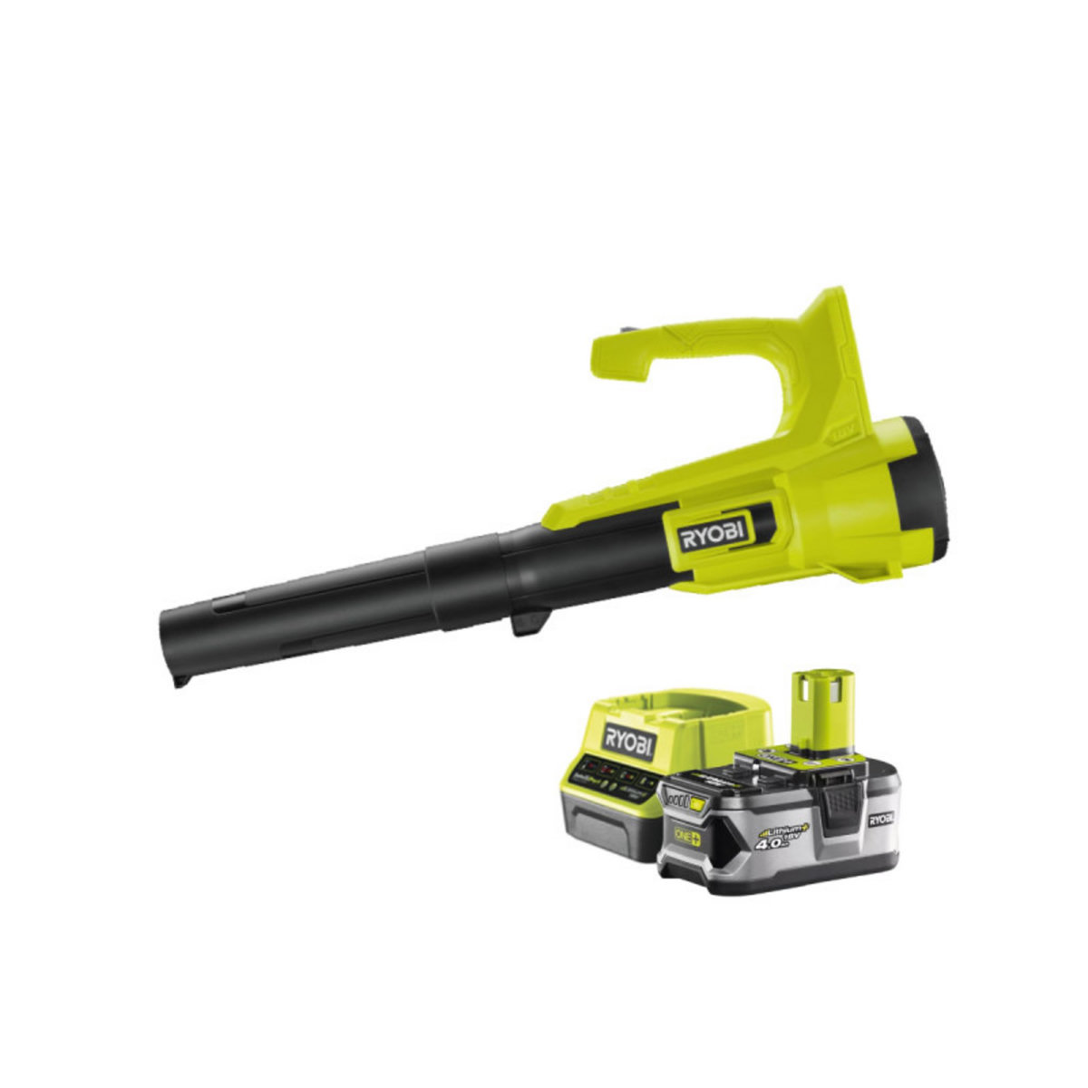 Ryobi Souffleur RYOBI 18V One+ - Turbo jet - 1 batterie 4.0 Ah - 1 chargeur - RY18BLA-140