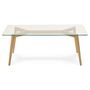 Voir la diapositive 2 : Paris Prix Table Basse Design  Kastra  120cm Transparent