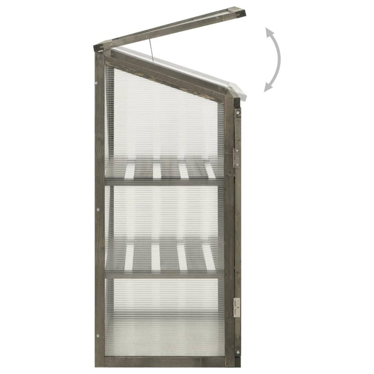 VIDAXL Serre 60x45x100 cm Bois de sapin