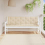 Voir la diapositive 4 : VIDAXL Coussin de banc de jardin beige 180x(50+50)x7 cm tissu oxford