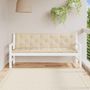 Voir la diapositive 4 : VIDAXL Coussin de banc de jardin beige 180x(50+50)x7 cm tissu oxford
