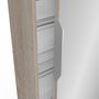Voir la diapositive 2 : Demeyere Armoire à chaussures avec miroir - ZAPATERO - Chêne - 12 rangements - DEMEYERE