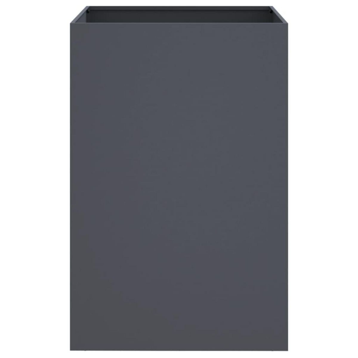 VIDAXL Jardiniere anthracite 52x48x75 cm acier