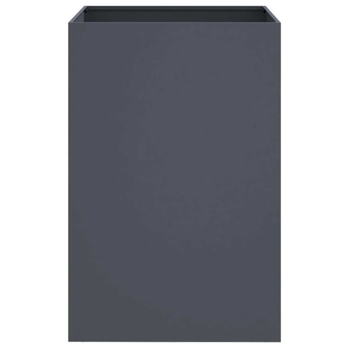 VIDAXL Jardiniere anthracite 52x48x75 cm acier
