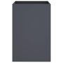 Voir la diapositive 4 : VIDAXL Jardiniere anthracite 52x48x75 cm acier