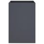 Voir la diapositive 4 : VIDAXL Jardiniere anthracite 52x48x75 cm acier