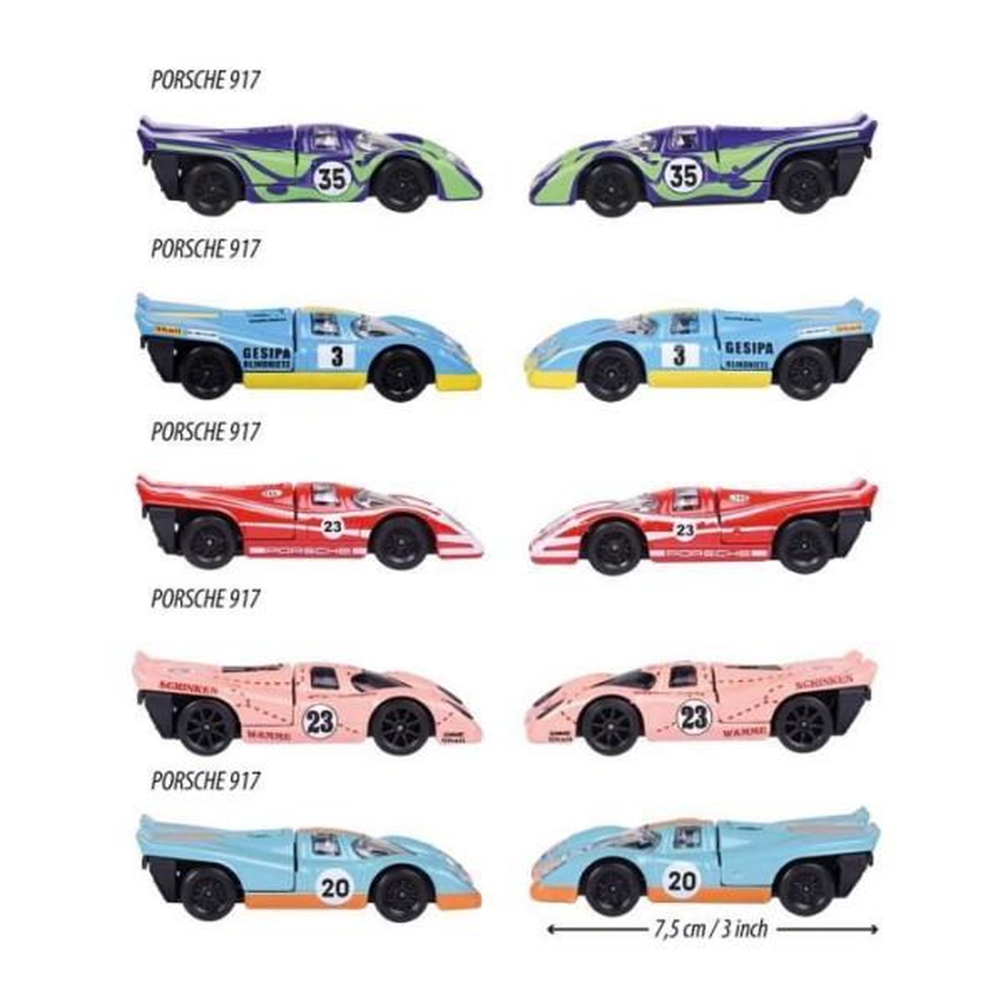 Voir la diapositive 2 : Majorette Voitures Majorette Porsche 917 Giftpack 5 pièces