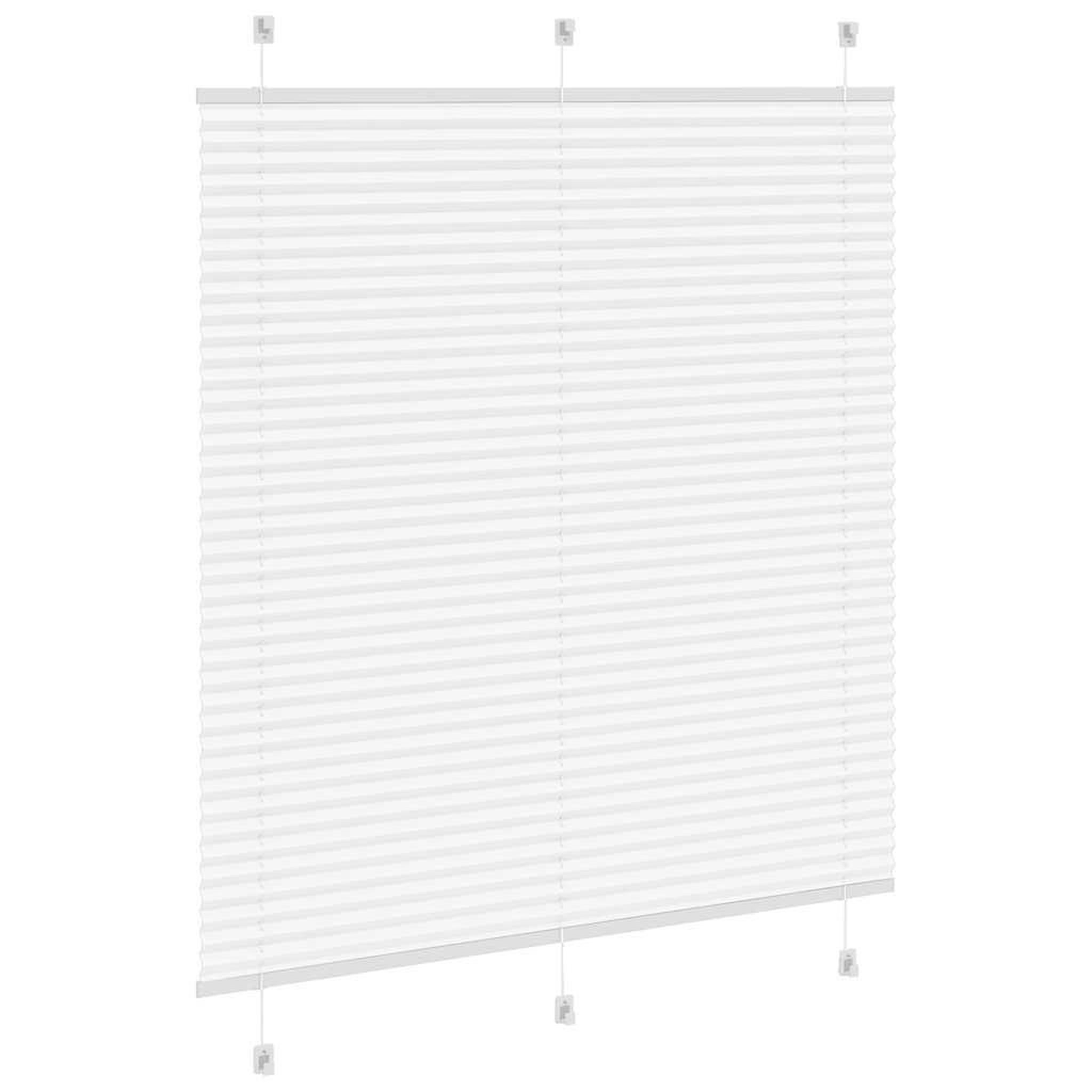 Voir la diapositive 4 : VIDAXL Store plisse blanc 120x100cm largeur du tissu 119,4cm polyester
