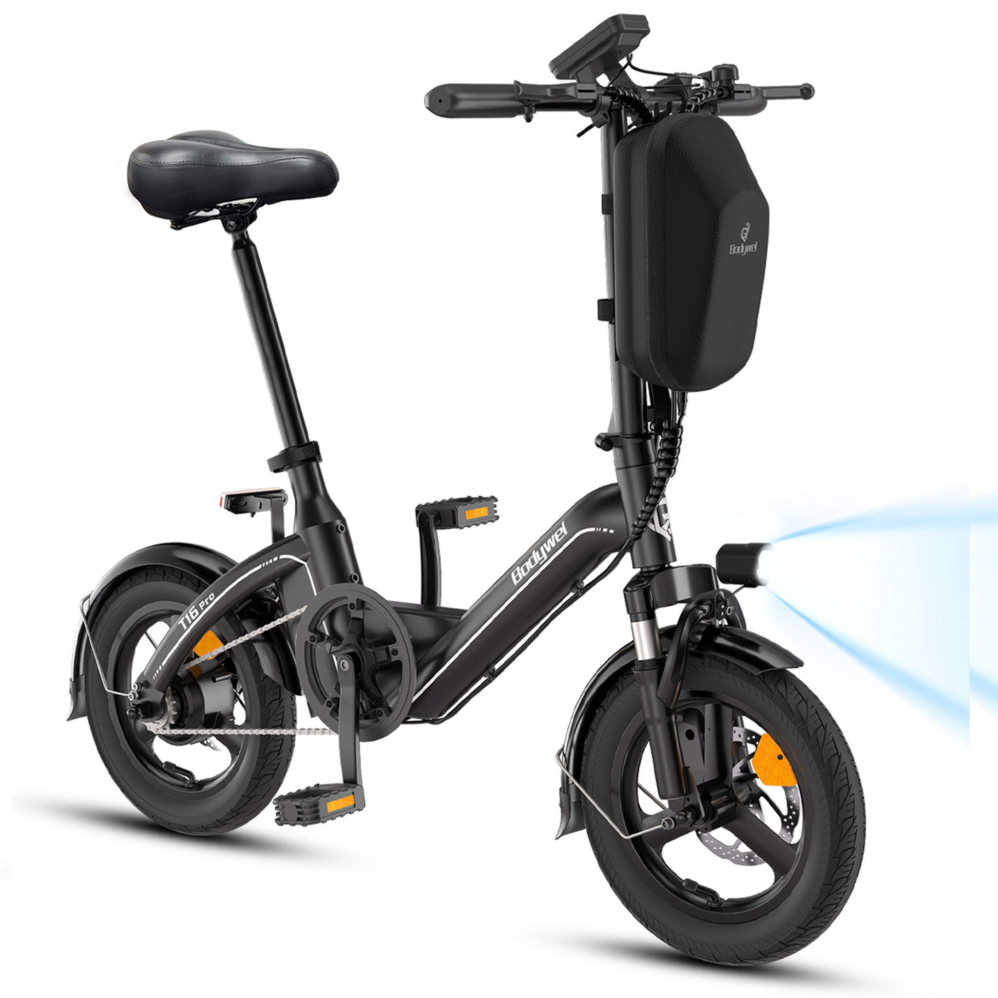 Voir la diapositive 2 : BODYWEL Mini vélo électrique pliable bodywel t16 pro