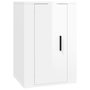 Voir la diapositive 5 : VIDAXL Ensemble de meubles TV 3 pcs Blanc brillant Bois d'ingenierie