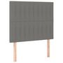 Voir la diapositive 2 : VIDAXL Tetes de lit 2 pcs Gris fonce 100x5x78/88 cm Tissu