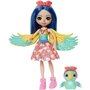 Voir la diapositive 2 : Enchantimals Mini-poupée Enchantimals - Prita Perooquet et Flutter 