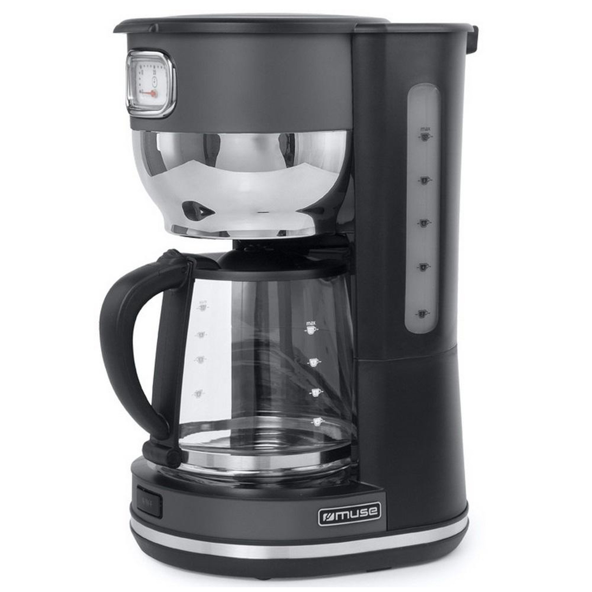 Voir la diapositive 5 : Muse Cafetière filtre 10 tasses 1000w noir - ms-220dg