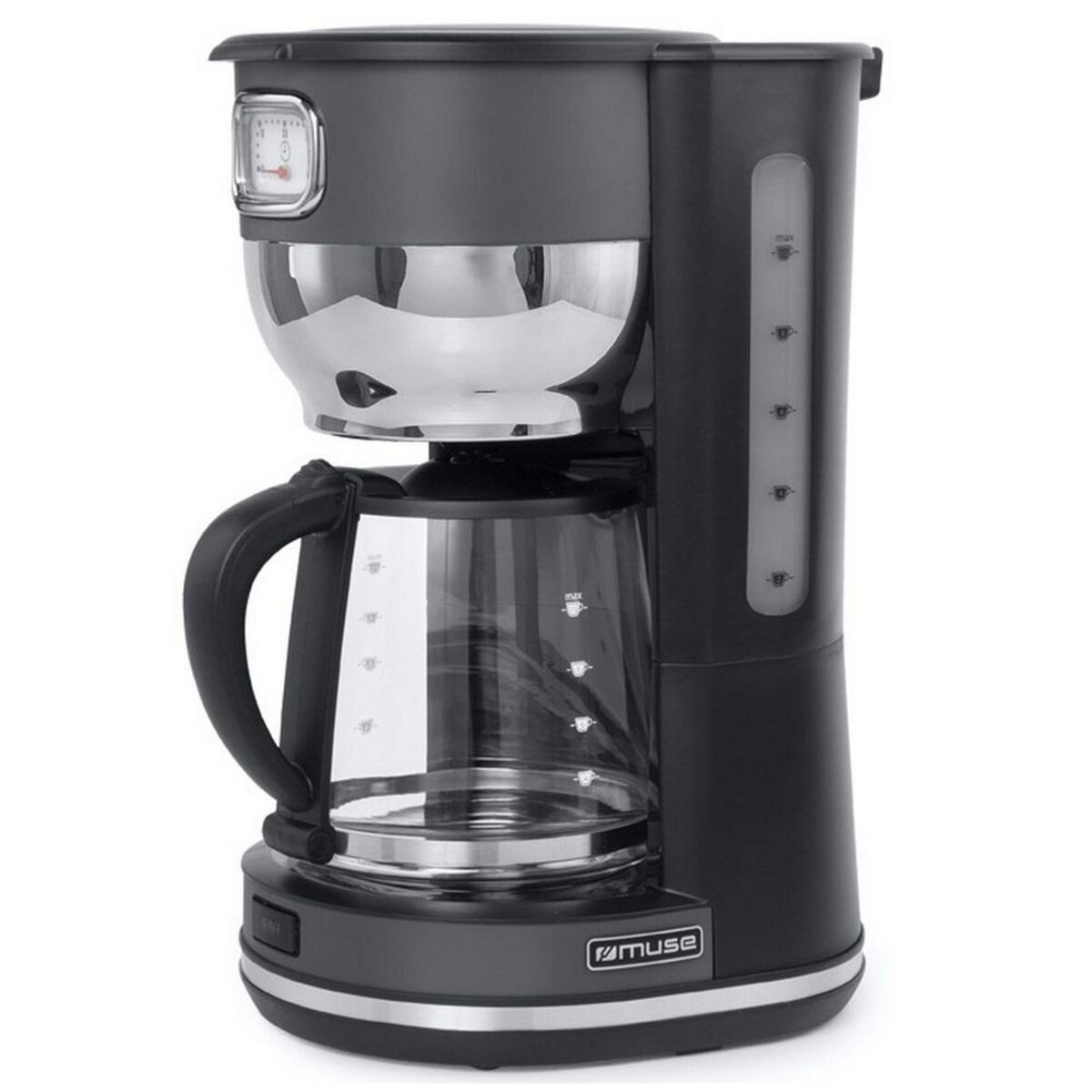 Muse Cafetière filtre 10 tasses 1000w noir - MS-220DG