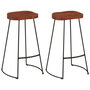 Voir la diapositive 2 : VIDAXL Tabourets de bar Gavin lot de 2 50x40x78cm bois massif manguier
