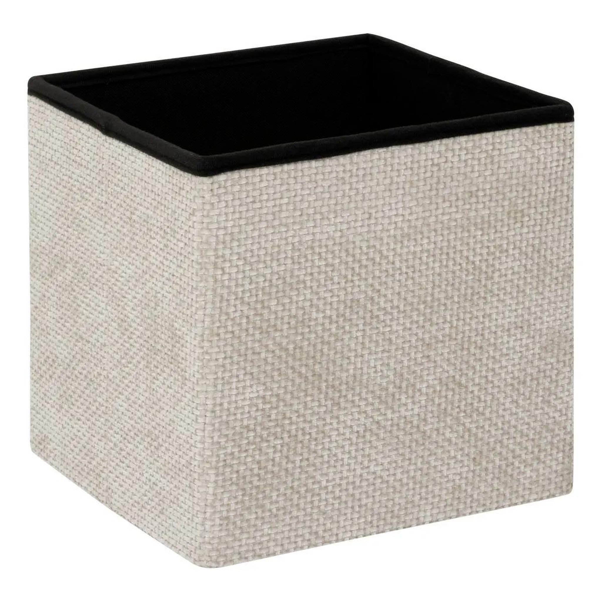 Voir la diapositive 4 : FIVE Pouf coffre pliable  velvy  31cm beige