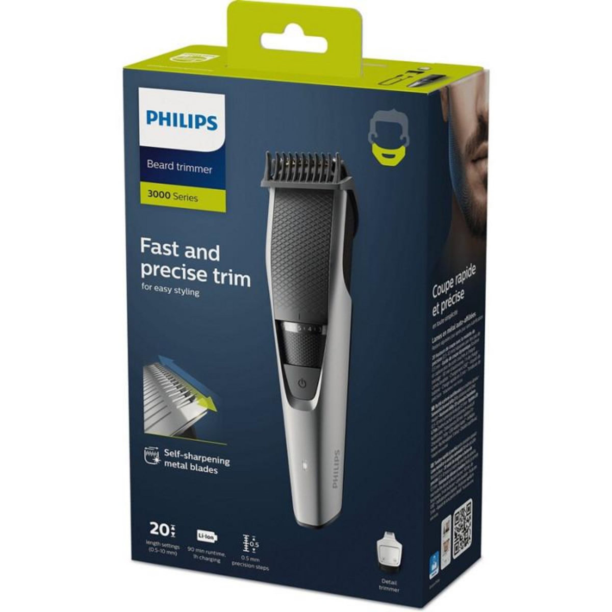 Philips Tondeuse homme Philips BT3239 15 Beardtrimmer series 3000 NOIR GRIS