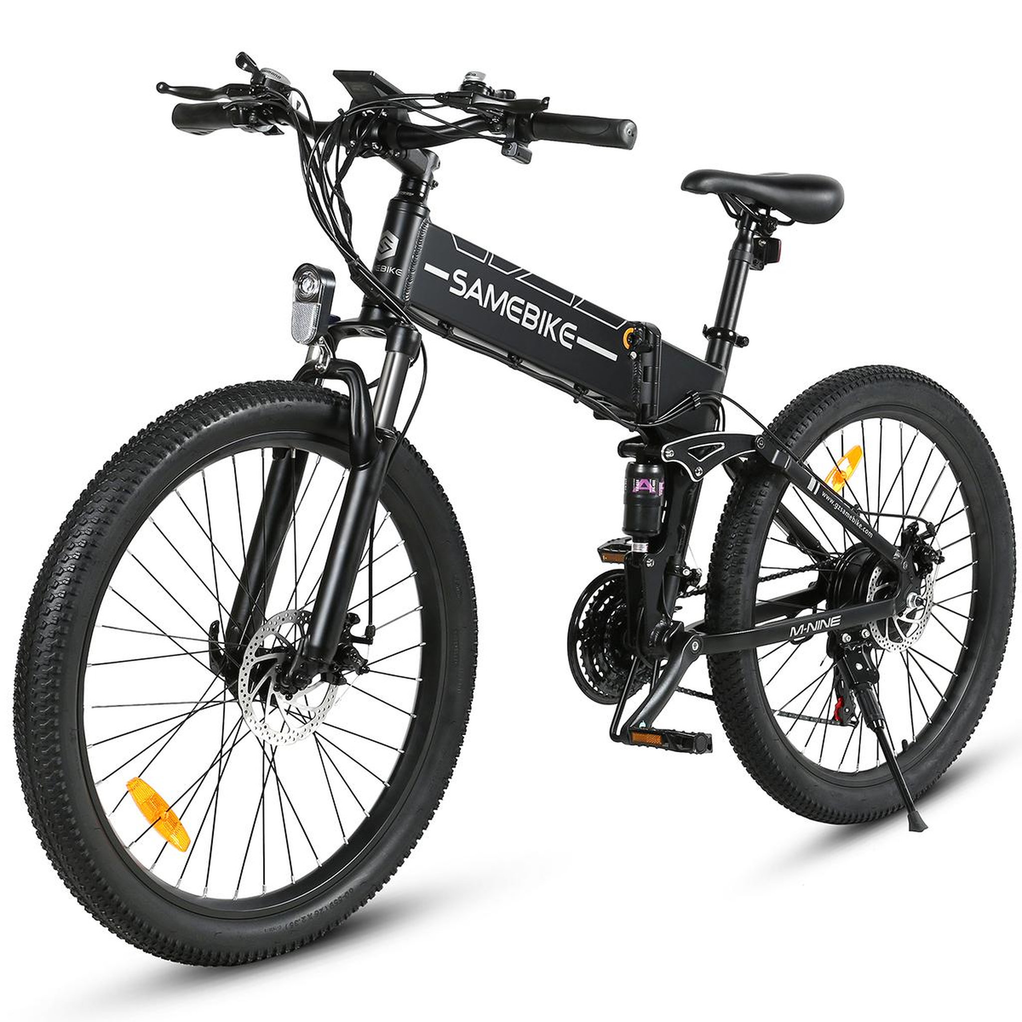 SAMEBIKE Vélo électrique de montagne pliable SAMEBIKE LO26-II-FT, 900W. Coloris disponibles : Blanc, Noir