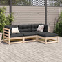 Voir la diapositive 3 : VIDAXL Salon de jardin 4 pcs bois massif de pin