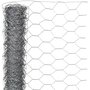 NATURE Nature Grillage metallique hexagonal 0,5 x 10 m 25 mm Acier galvanise