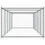 Voir la diapositive 5 : VIDAXL Cage pour chien avec porte gris 10x2x1,5 m acier galvanise