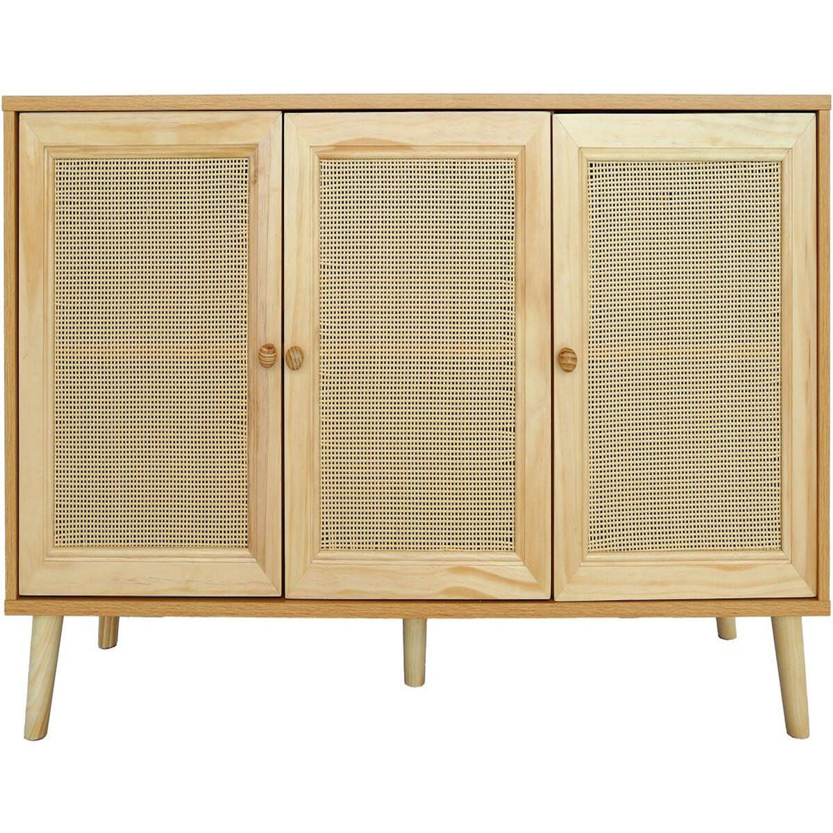 Habitat et Jardin Buffet style cannage  Neuille  - 120 x 40 x 71.5 cm - Beige