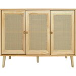 Habitat et Jardin Buffet style cannage  Neuille  - 120 x 40 x 71.5 cm - Beige