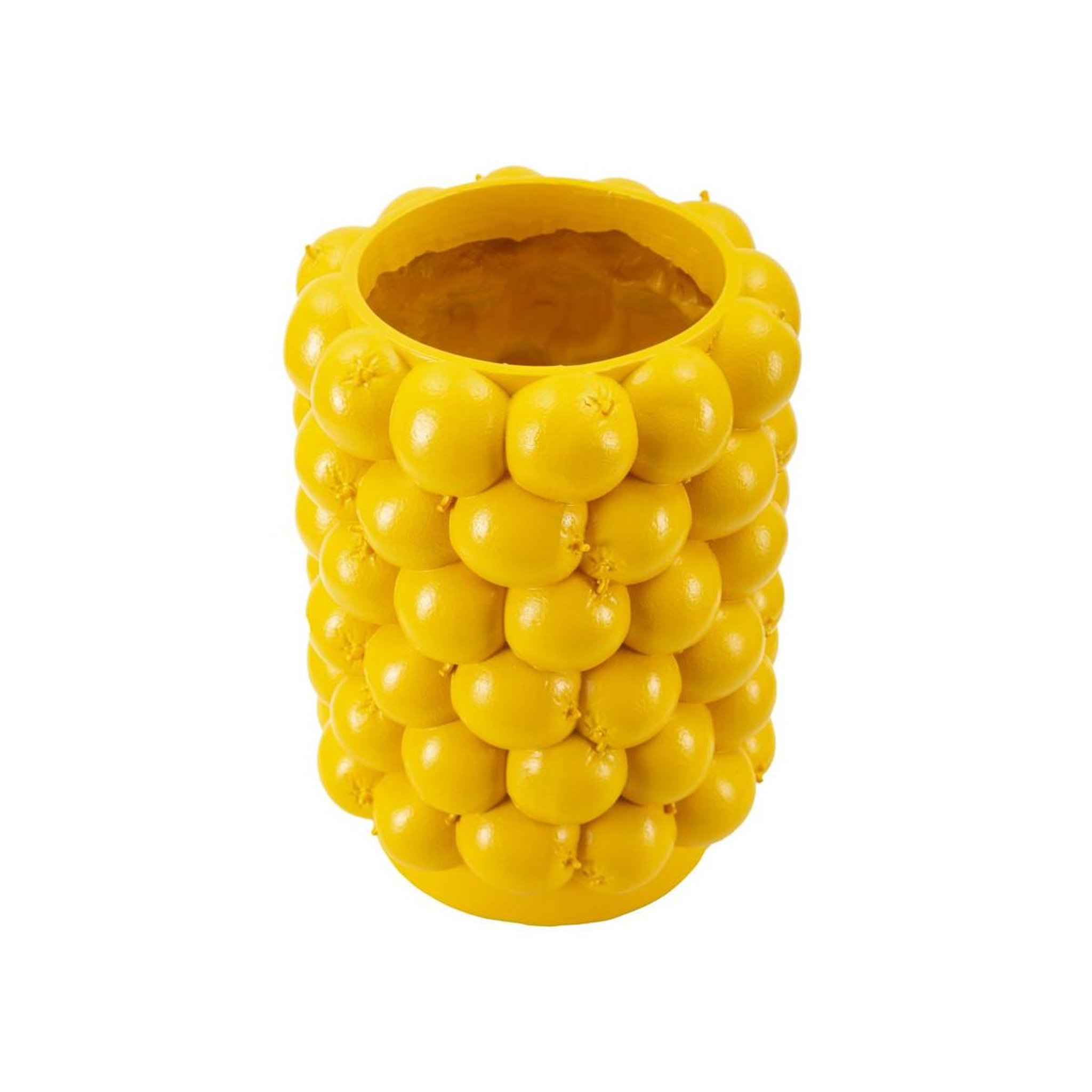 Voir la diapositive 2 : Paris Prix Vase déco fruits  citrons  28cm jaune