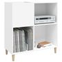 Voir la diapositive 4 : VIDAXL Armoire a disques blanc 84,5x38x89 cm bois d'ingenierie