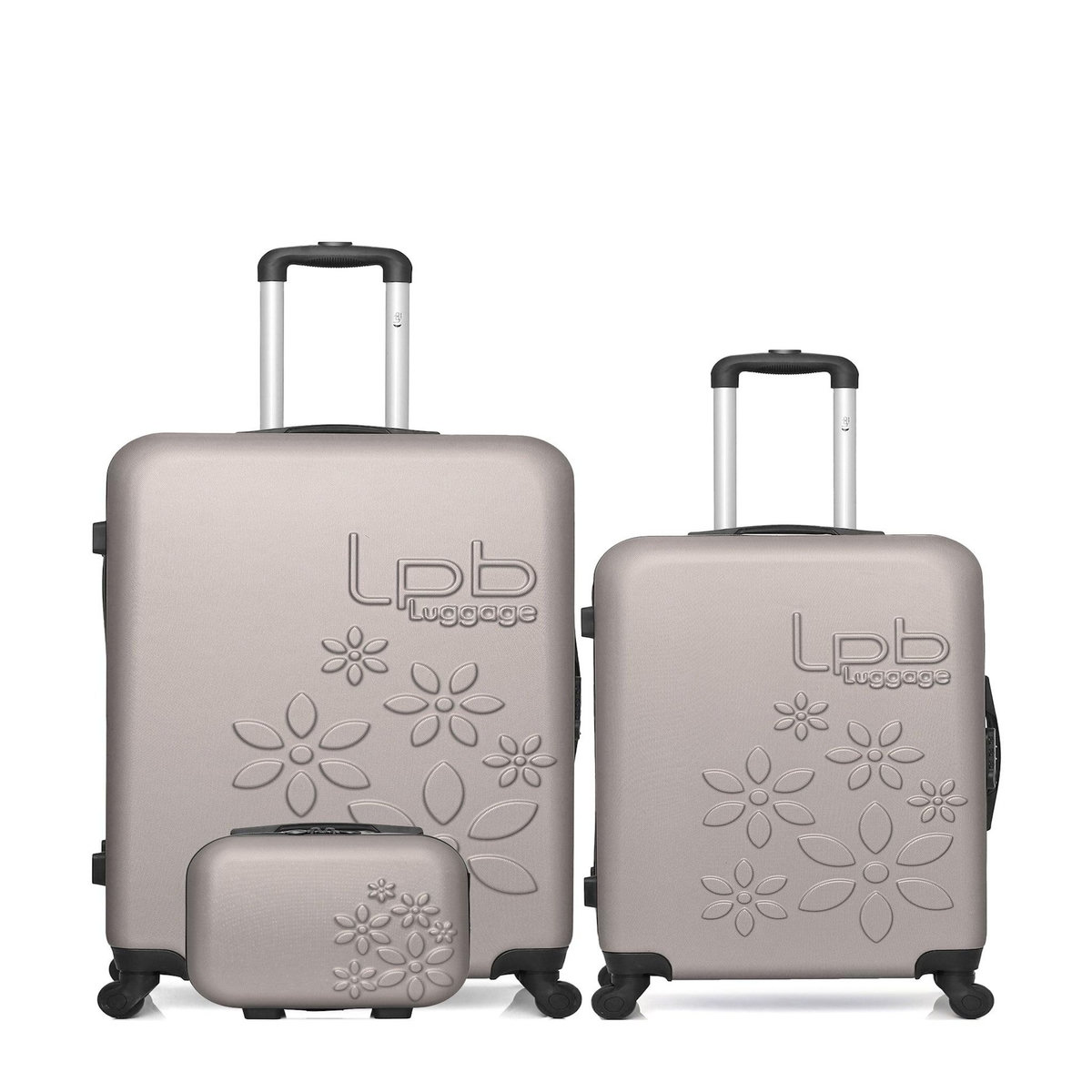 LES P'TITES BOMBES LPB Lot de 3 - Valises grand format, weekend et vanity ELEONOR