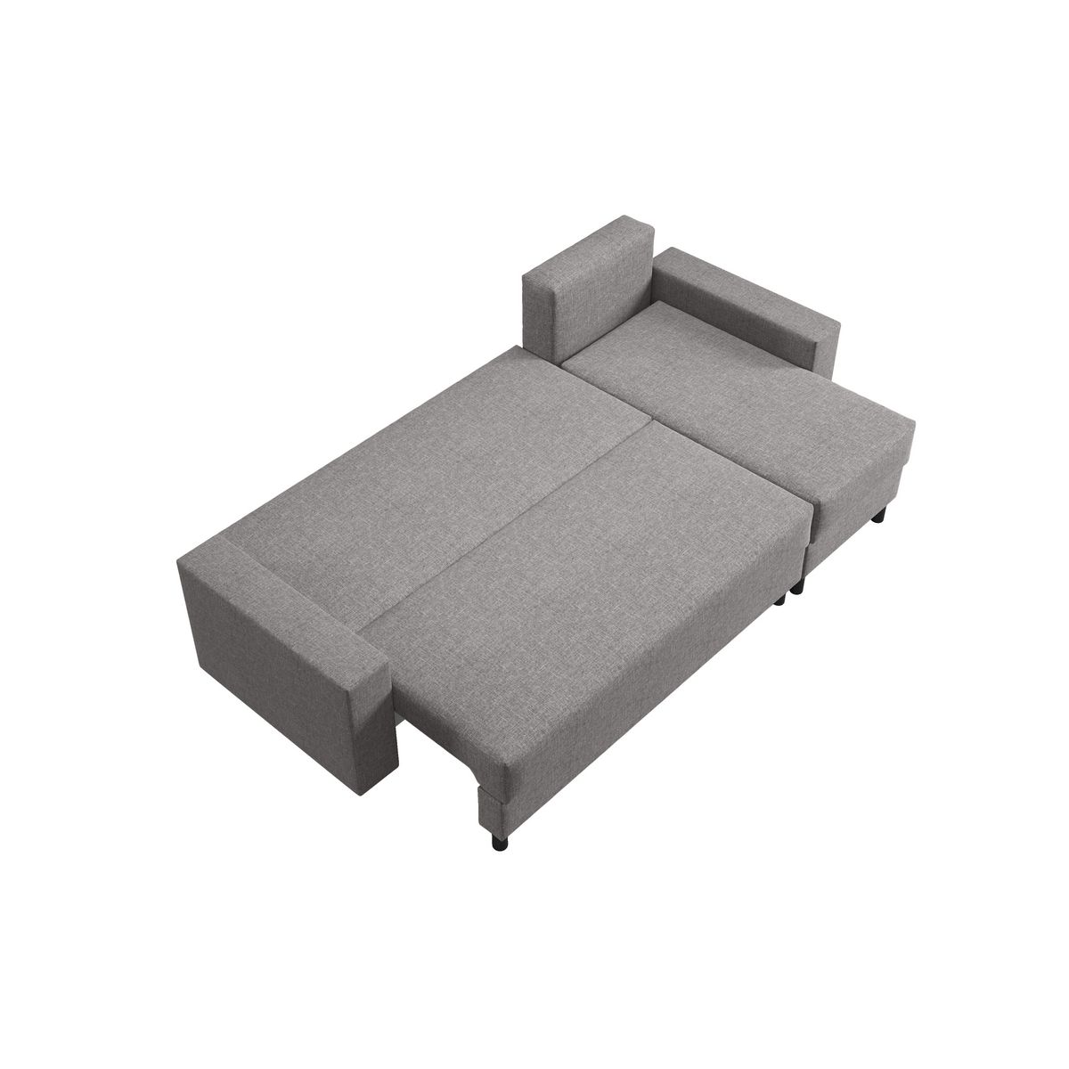 Canapé d'angle convertible et réversible  avec coffre  3 places PAOLA 