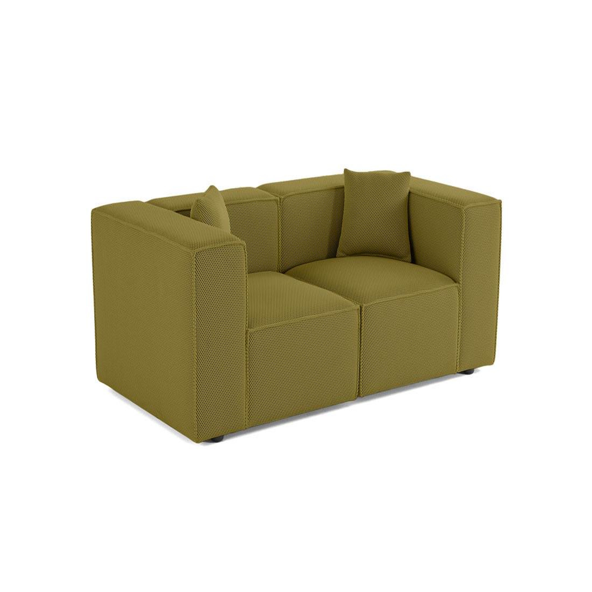 Voir la diapositive 3 : LISA DESIGN Arty - canapé modulable 2 places - en tissu mailles 3d