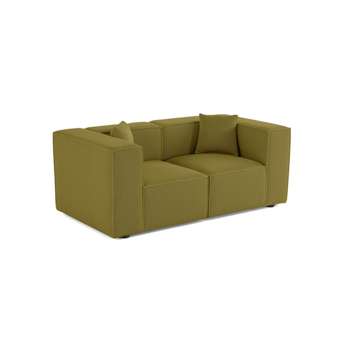 LISA DESIGN Arty - canapé modulable 2 places - en tissu mailles 3d