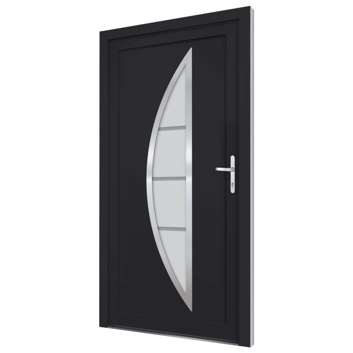 VIDAXL Porte d'entree anthracite 98x190 cm PVC