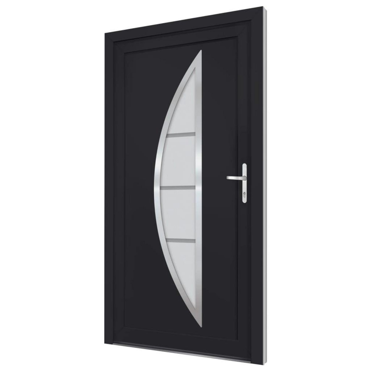 VIDAXL Porte d'entree anthracite 98x190 cm PVC