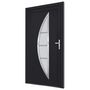 Voir la diapositive 4 : VIDAXL Porte d'entree anthracite 98x190 cm PVC