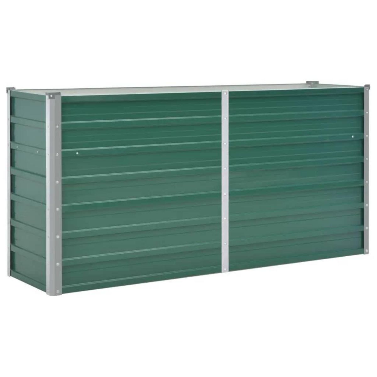 VIDAXL Lit sureleve de jardin Acier galvanise 160x40x77 cm Vert
