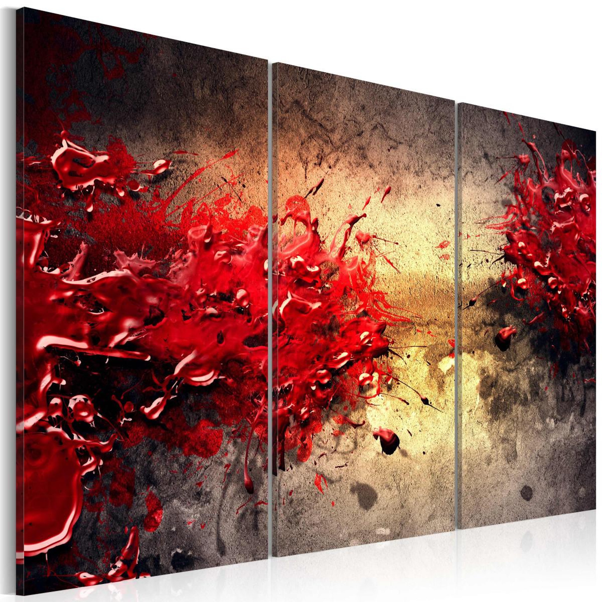 Paris Prix Tableau imprimé  splash rouge. Coloris disponibles : Multicolore